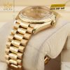 Đồng hồ Rolex Day Date 36 mặt champagne cọc kim cương 128238-0008