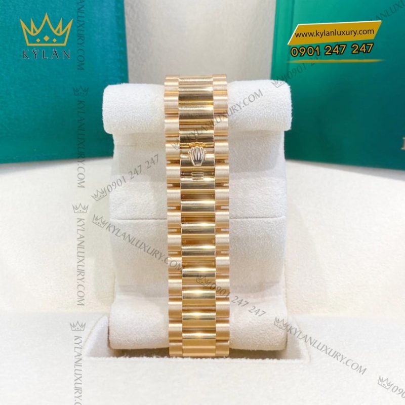 Đồng hồ Rolex Day Date 36 vàng vàng mặt Turquoise 128238-0071