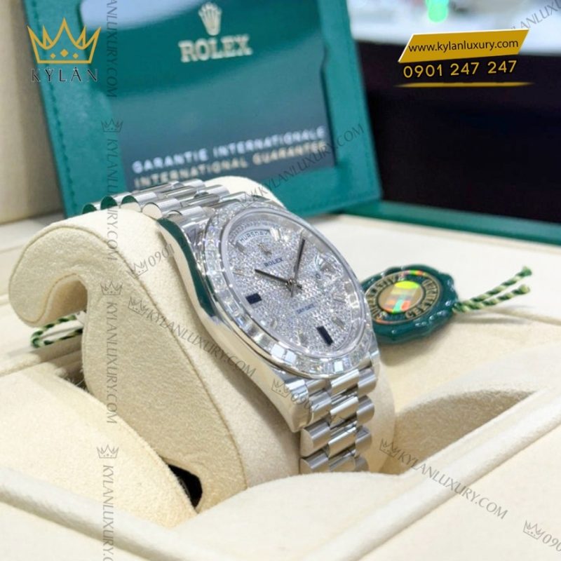 Đồng hồ Rolex Day Date 40 mặt kim cương 228396TBR-0021