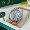 Đồng hồ Rolex Day Date xà cừ vành kim 128348RBR-0017