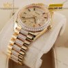 Đồng hồ Rolex Day Date kim cương cọc rainbow 128348RBR-0031