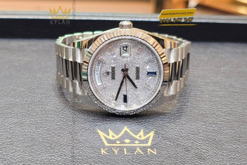 Đồng hồ Rolex Day Date 40 mặt full kim 228239-0049