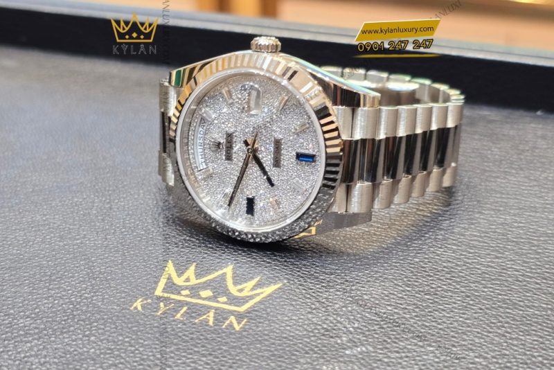 Đồng hồ Rolex Day Date 40 mặt full kim 228239-0049