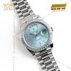 Đồng hồ Rolex Day Date ice blue vành kim vuông 228396TBR-0002