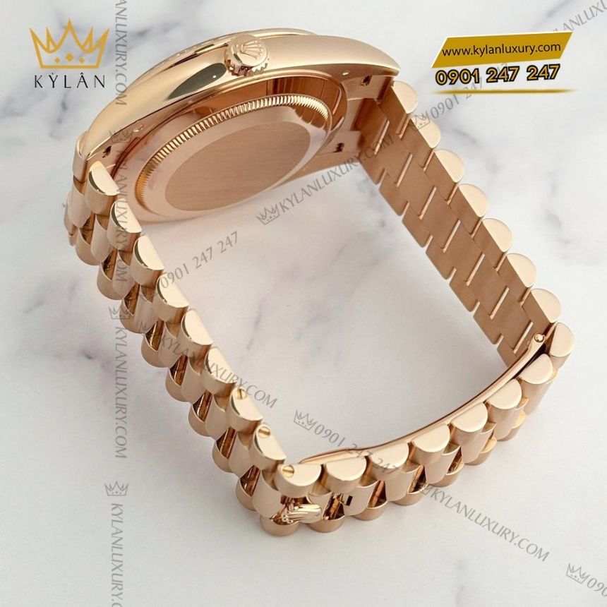 Kỳ Lân Luxury rolex day date 40 m228345rbr 0002 mat so dinh kim cuong 8 Đồng hồ Rolex Day-Date 40 228345RBR-0002 mặt số đính kim cương
