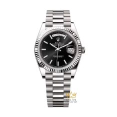 Đồng hồ Rolex Day Date 40 mặt số đen cọc dạ quang 228239-0004
