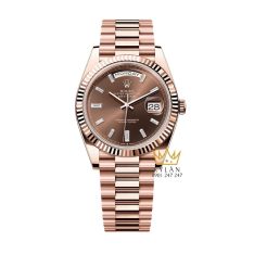 Đồng Hồ Rolex Day-Date Chocolate 228235-0003 Rose Gold