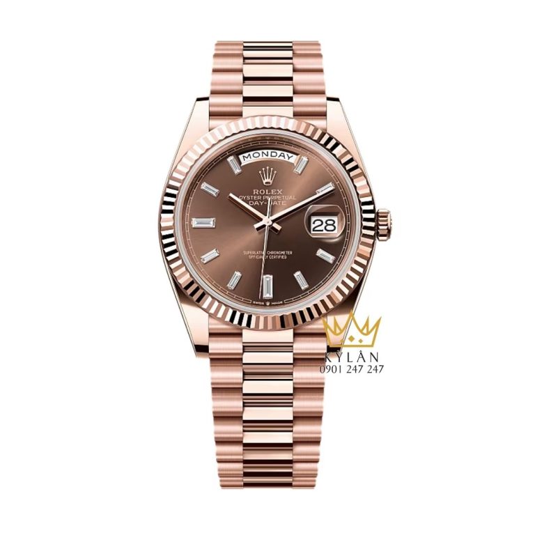 Đồng Hồ Rolex Day-Date Chocolate 228235-0003 Rose Gold