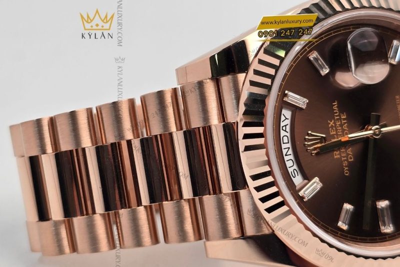 Đồng Hồ Rolex Day-Date Chocolate 228235-0003 Rose Gold