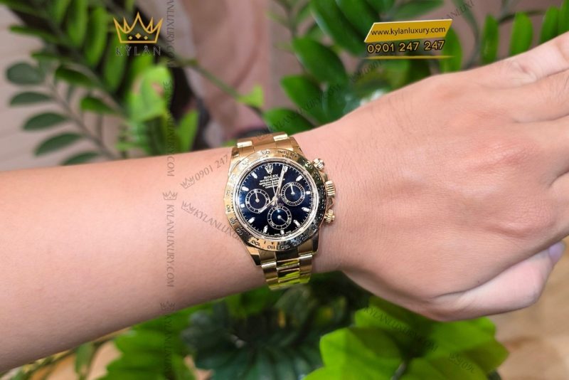 Đồng hồ Rolex Cosmograph Daytona mặt số đen 116508-0004