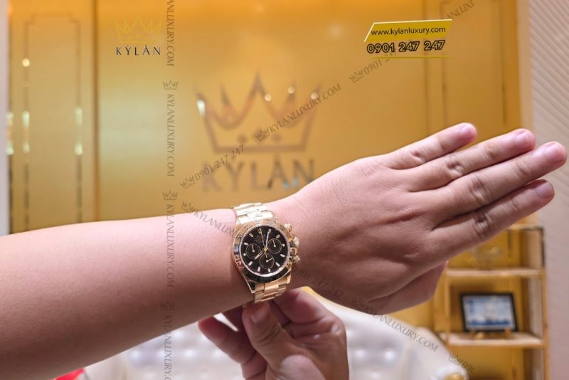 Đồng hồ Rolex Cosmograph Daytona mặt số đen 116508-0004