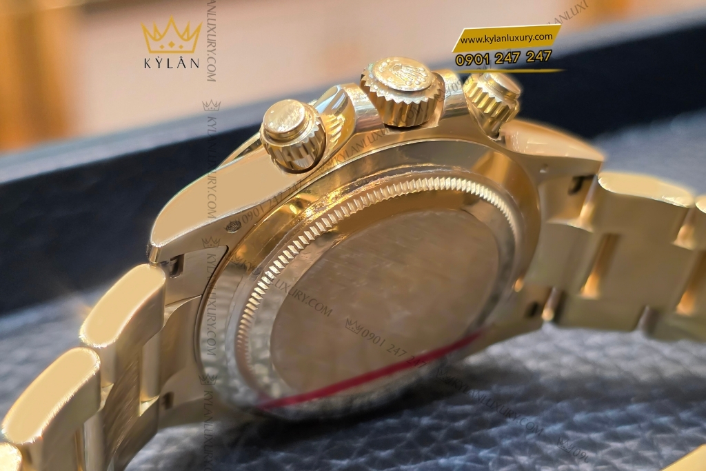 Kỳ Lân Luxury rolex daytona 116508 6 Đồng hồ Rolex Cosmograph Daytona mặt số đen 116508-0004