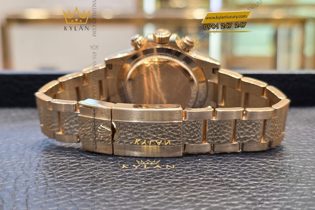 Kỳ Lân Luxury rolex daytona 116508 7 Đồng hồ Rolex Cosmograph Daytona mặt số đen 116508-0004