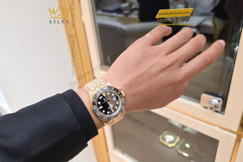 Đồng hồ Rolex GMT-Master II vàng 18ct 126718GRNR-0001