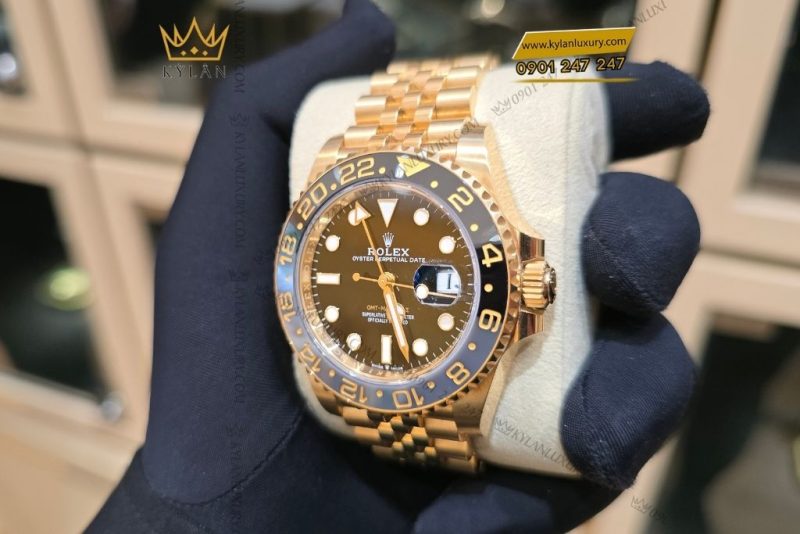 Đồng hồ Rolex GMT-Master II vàng 18ct 126718GRNR-0001