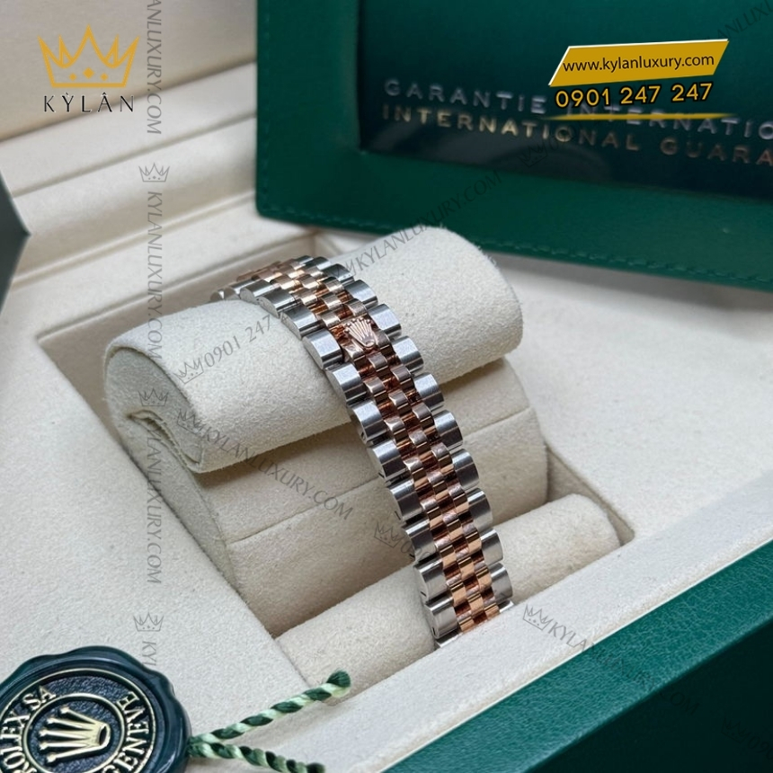Kỳ Lân Luxury rolex lady datejust m279171 0011 3 Đồng hồ Rolex Lady Datejust 279171-0011 mặt nâu Chocolate, cọc số kim cương