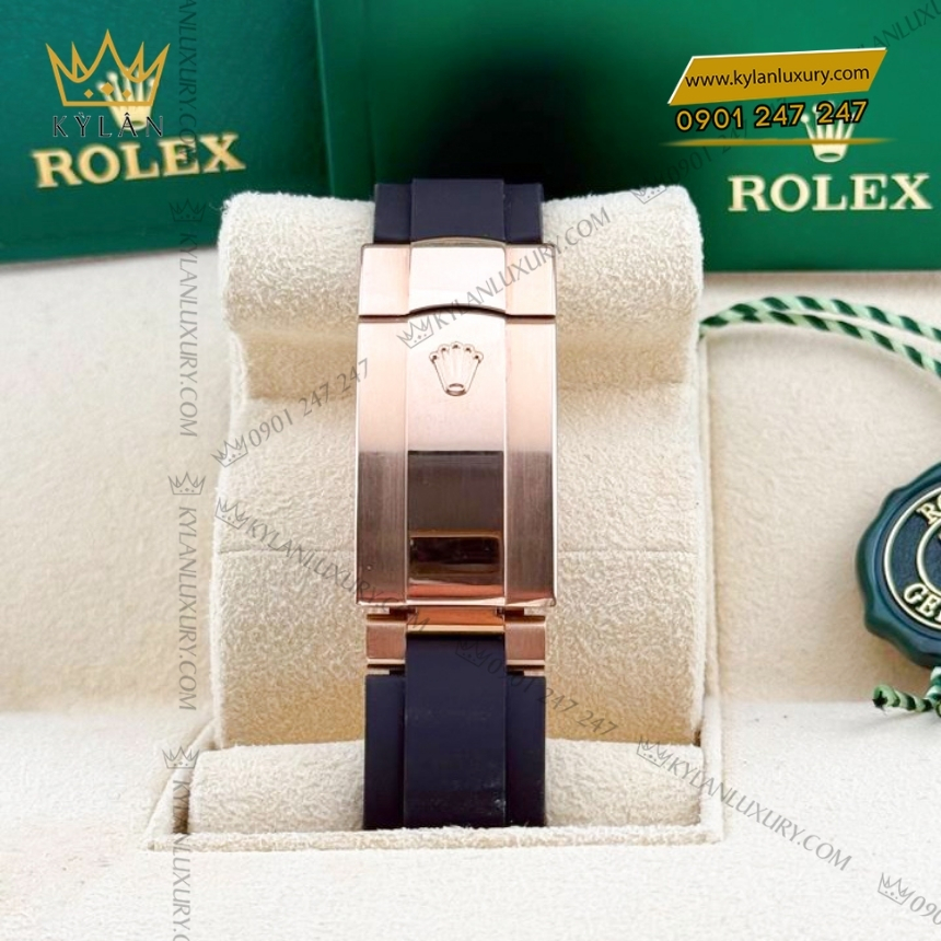 Kỳ Lân Luxury rolex sky dweller 326235 0006 11 Đồng hồ Rolex Sky Dweller mặt xám dây cao su 326235-0006