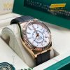 Đồng hồ Rolex Sky Dweller mặt trắng dây cao su 326235-0004