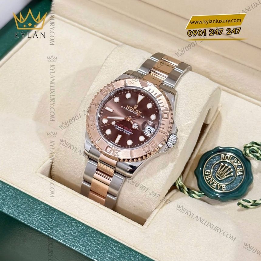 Kỳ Lân Luxury rolex yacht master 37 chocolate 268621 0003 10 Đồng hồ Rolex Yacht Master 37 Chocolate 268621-0003