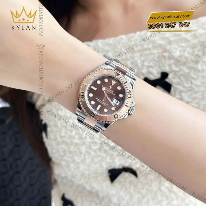 Kỳ Lân Luxury rolex yacht master 37 chocolate 268621 0003 2 Đồng hồ Rolex Yacht Master 37 Chocolate 268621-0003