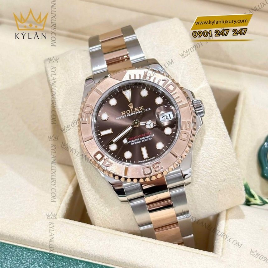 Kỳ Lân Luxury rolex yacht master 37 chocolate 268621 0003 3 Đồng hồ Rolex Yacht Master 37 Chocolate 268621-0003