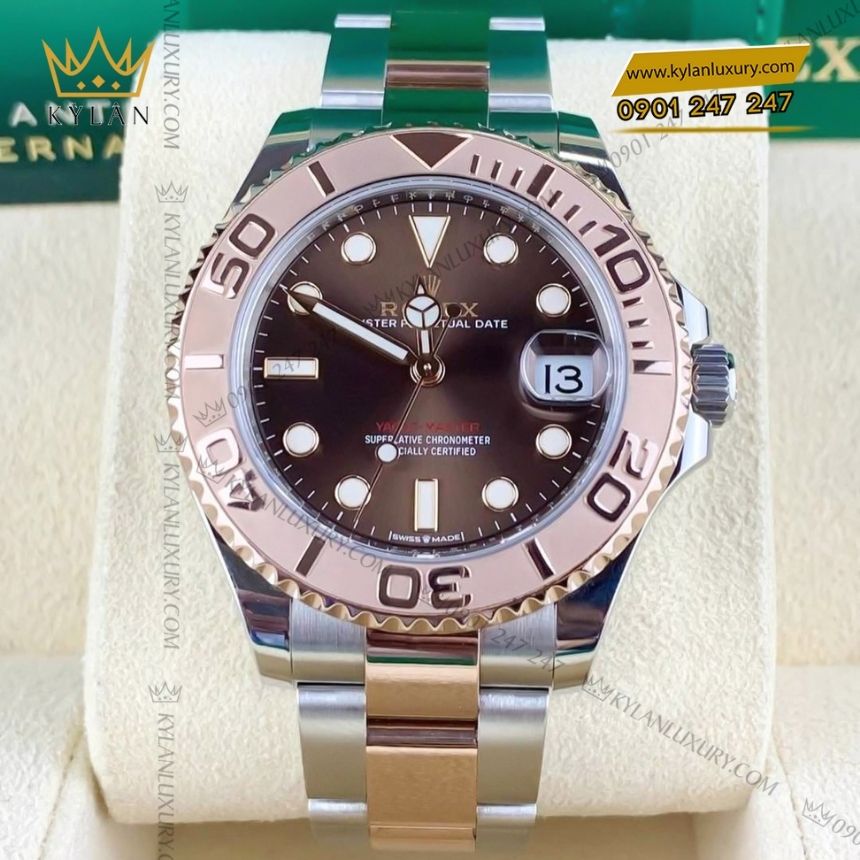 Kỳ Lân Luxury rolex yacht master 37 chocolate 268621 0003 8 Đồng hồ Rolex Yacht Master 37 Chocolate 268621-0003