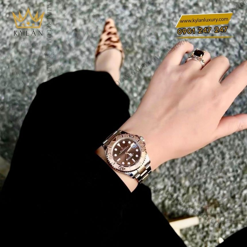 Kỳ Lân Luxury rolex yacht master 37 chocolate 268621 0003 9 Đồng hồ Rolex Yacht Master 37 Chocolate 268621-0003