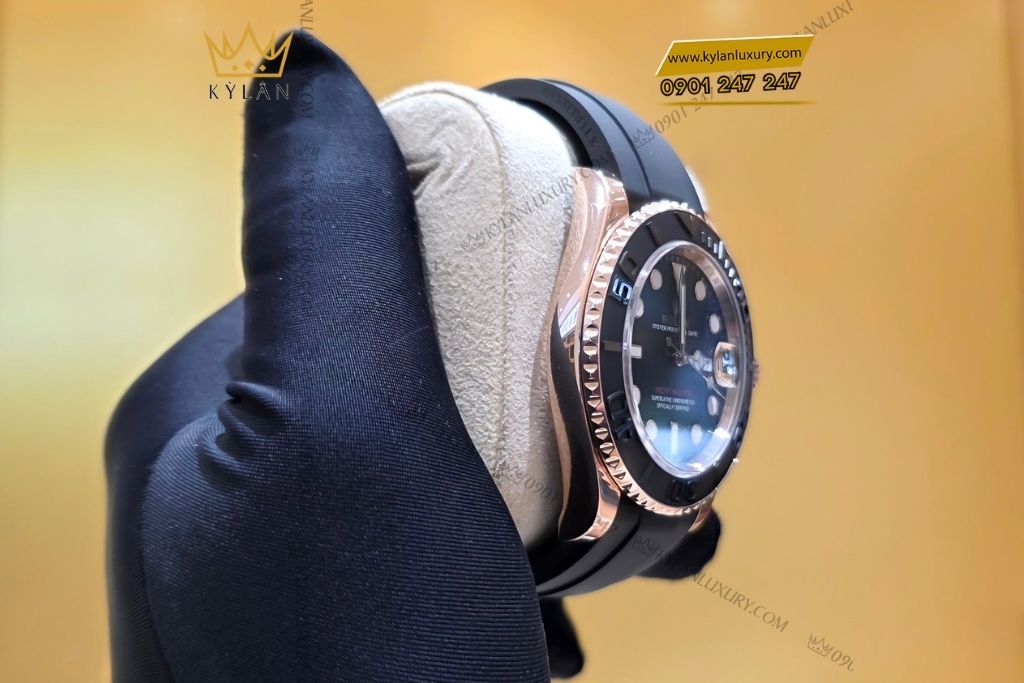 Kỳ Lân Luxury rolex yacht master 40 126655 0002 3 Đồng hồ Rolex Yacht Master 40 vàng hồng 126655-0002