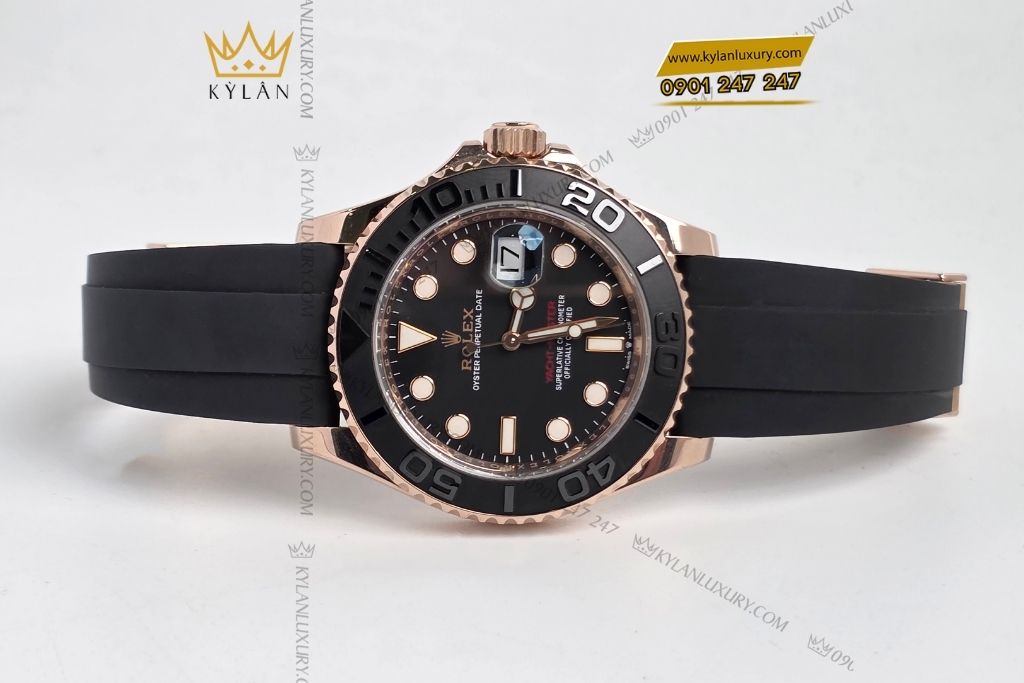 Kỳ Lân Luxury rolex yacht master 40 126655 0002 7 Đồng hồ Rolex Yacht Master 40 vàng hồng 126655-0002