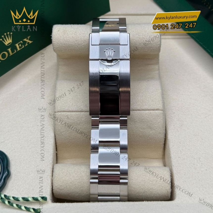 Kỳ Lân Luxury rolex yacht master 40 roselium hon hop thep m126622 0001 10 Đồng hồ Rolex Yacht Master 40 mặt số xám 126622-0001