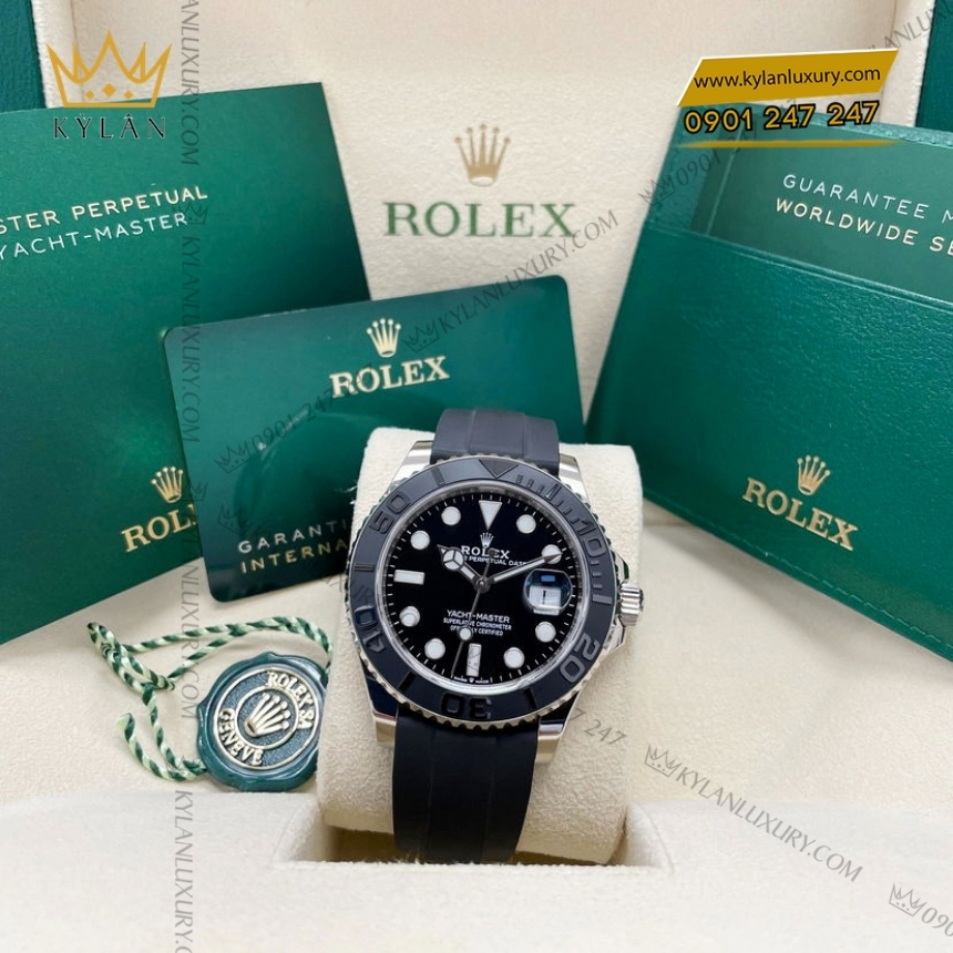 Kỳ Lân Luxury rolex yacht master 42 vang trang 18 ct m226659 0002 10 Đồng hồ Rolex Yacht Master vàng trắng 226659-0002