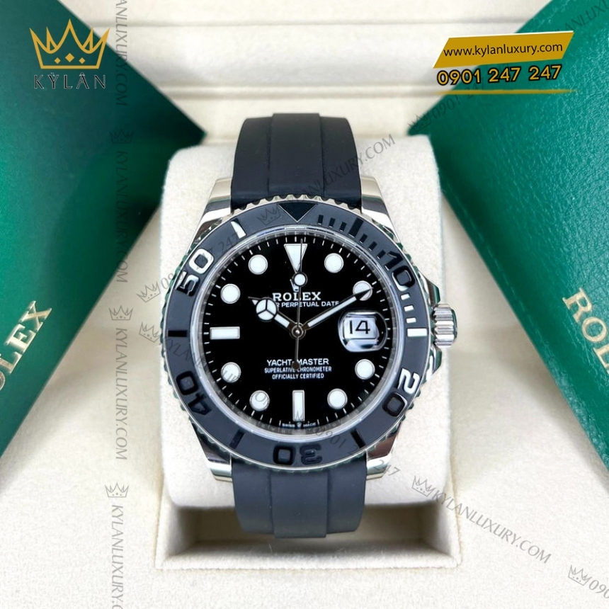 Kỳ Lân Luxury rolex yacht master 42 vang trang 18 ct m226659 0002 3 Đồng hồ Rolex Yacht Master vàng trắng 226659-0002