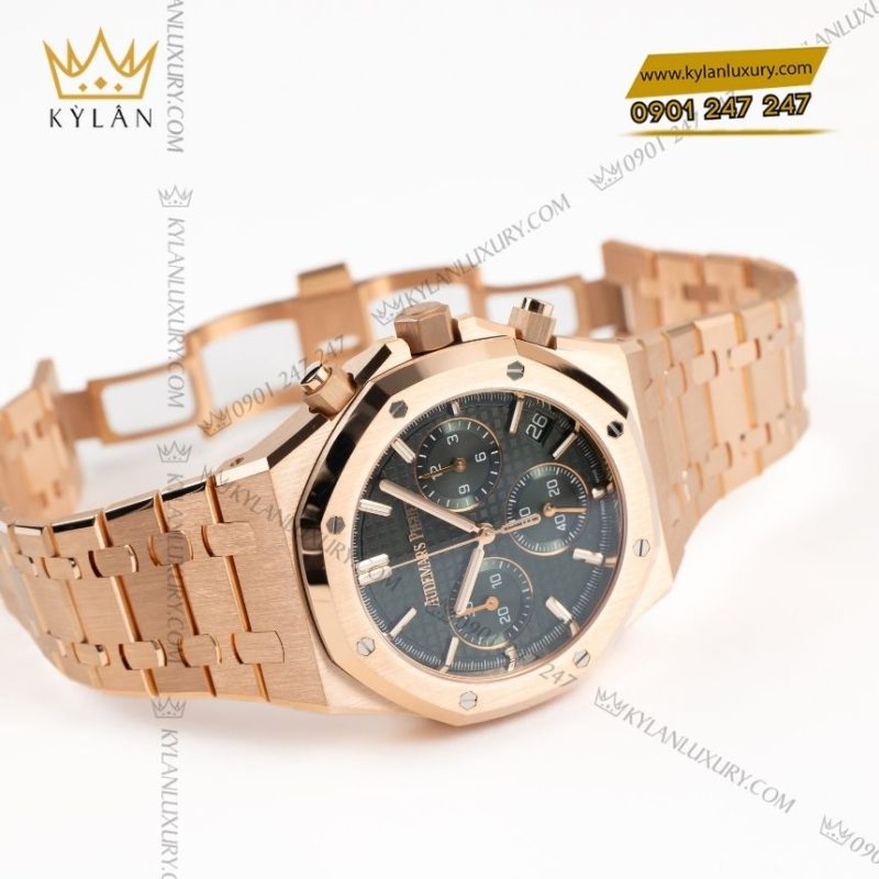 Đồng hồ Royal Oak Chronograph mặt khaki xanh lá 41mm