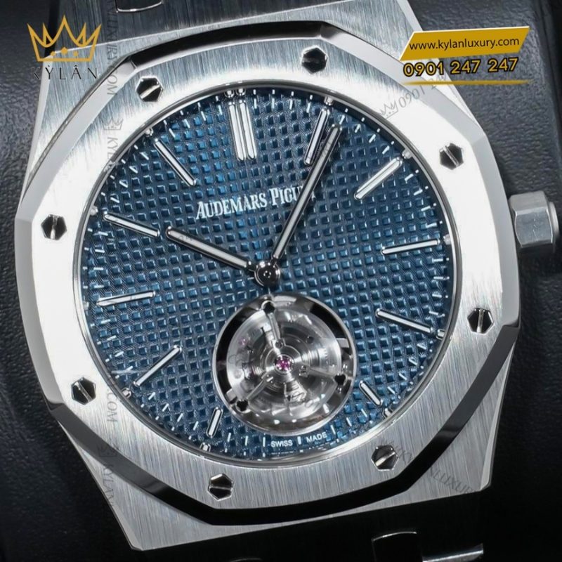 Đồng hồ Royal Oak Flying Tourbillon mặt xanh dương 39mm