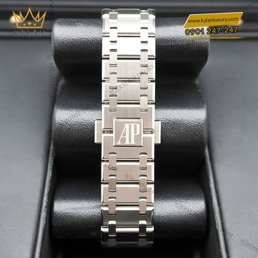 Kỳ Lân Luxury royal oak flying tourbillon 26670st oo 1240st 02 8 Đồng hồ Royal Oak Flying Tourbillon mặt xanh dương 39mm