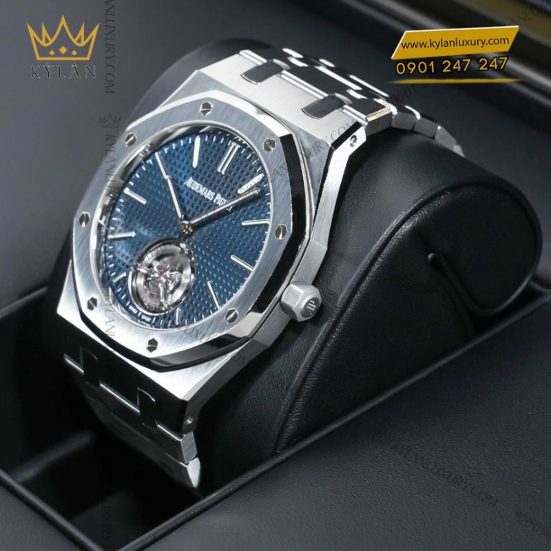 Đồng hồ Royal Oak Flying Tourbillon mặt xanh dương 39mm
