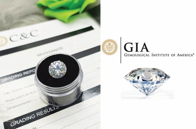 So sánh đá Moissanite và Kim cương: Giấy chứng nhận