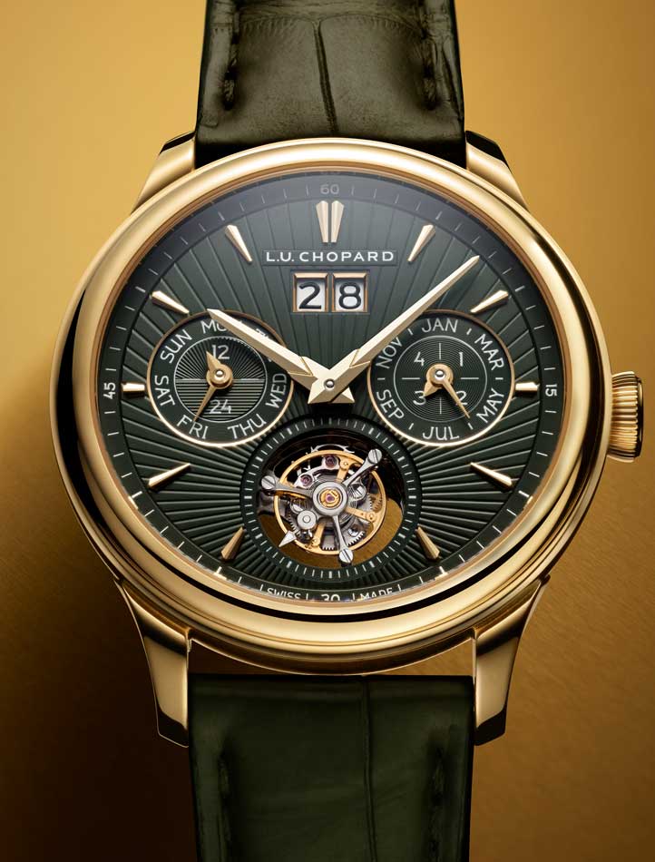 Kỳ Lân Luxury Chopard luc lunar one flying t twin perpetual 2025 yellow gold 2 Đồng hồ Chopard L.U.C Lunar One và L.U.C Flying T Twin Perpetual