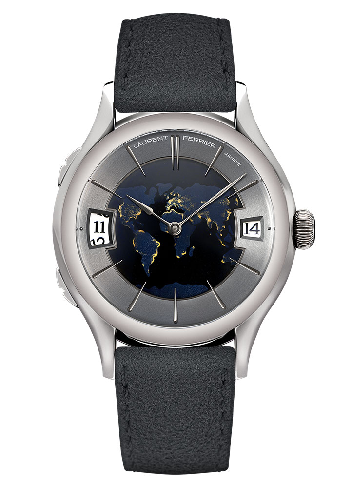 Kỳ Lân Luxury Dong ho Classic Traveller Globe Night Blue moi cua Laurent Ferrier5 Đồng hồ Classic Traveller Globe Night Blue mới của Laurent Ferrier