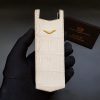 Kỳ Lân Luxury bao da vertu signature s ca sau mau trang 17 2 Bao da Vertu Signature S handmade da cá sấu màu trắng