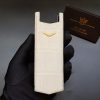 Kỳ Lân Luxury bao da vertu signature s ca sau mau trang ngoc 6 2 Bao da Vertu Signature S handmade da cá sấu màu trắng ngọc