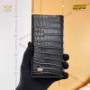 Kỳ Lân Luxury bao da vi vertu da ca sau alligator mau den 6 Bao da ví Vertu da cá sấu Alligator màu đen