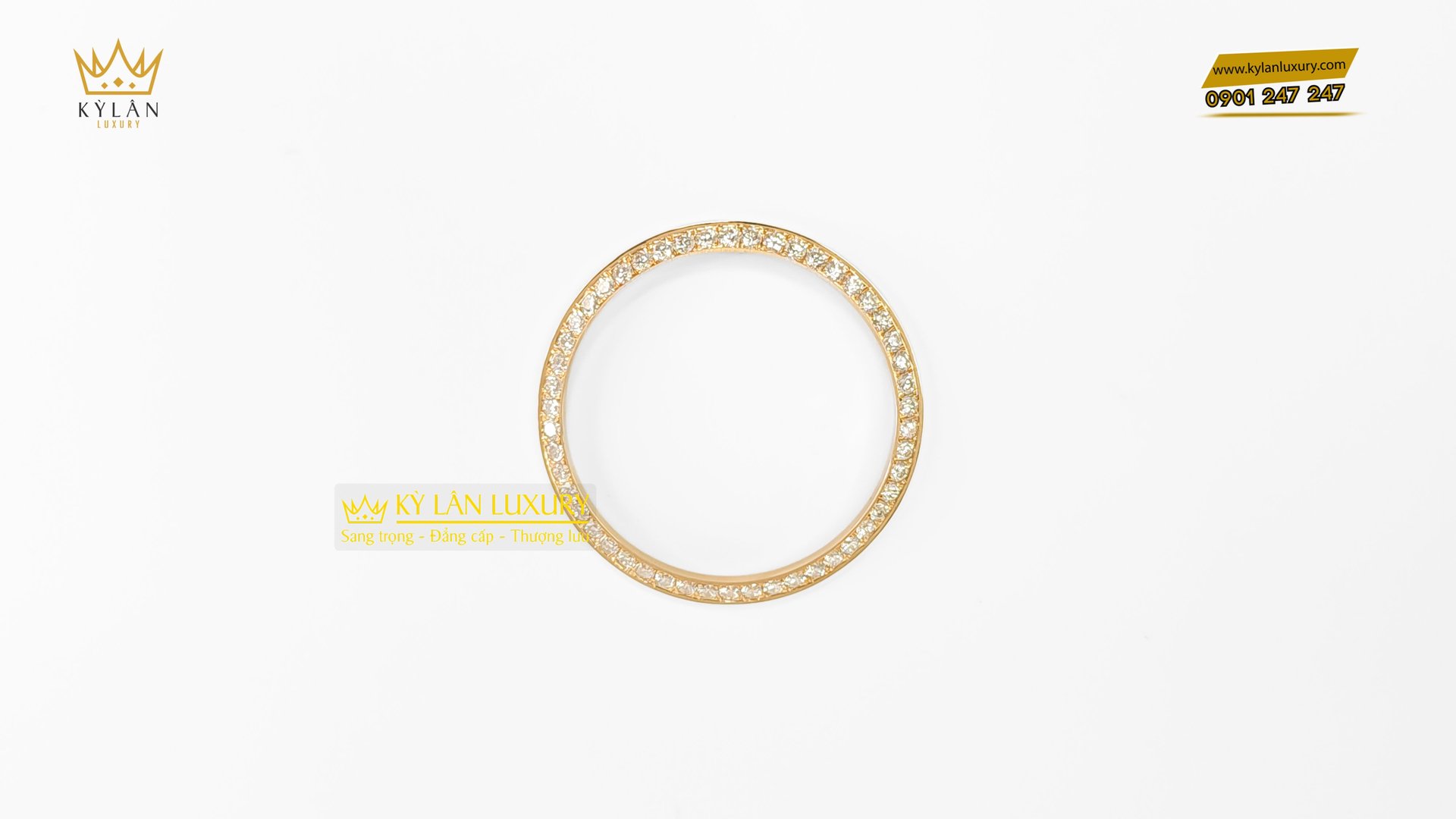Kỳ Lân Luxury bezel rolex yellow gold 40mm 4 Bezel Rolex Yellow Gold 41mm