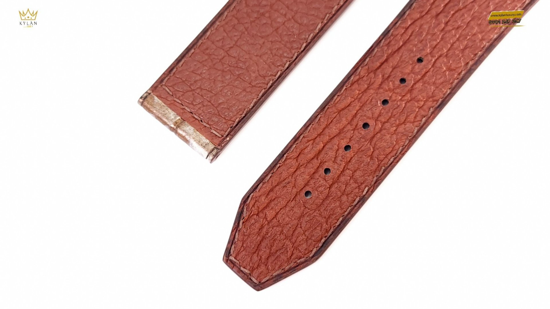 Kỳ Lân Luxury day dong ho hublot alligator caramel 6 Dây đồng hồ Hublot Alligator Caramel