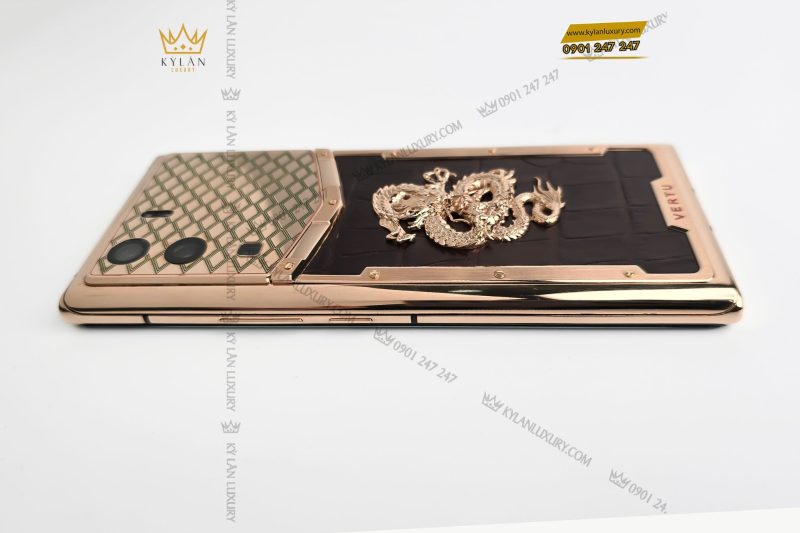 Kỳ Lân Luxury dien thoai Vertu MetaVertu custom 1 Điện thoại Vertu MetaVertu custom rồng vàng phú quý