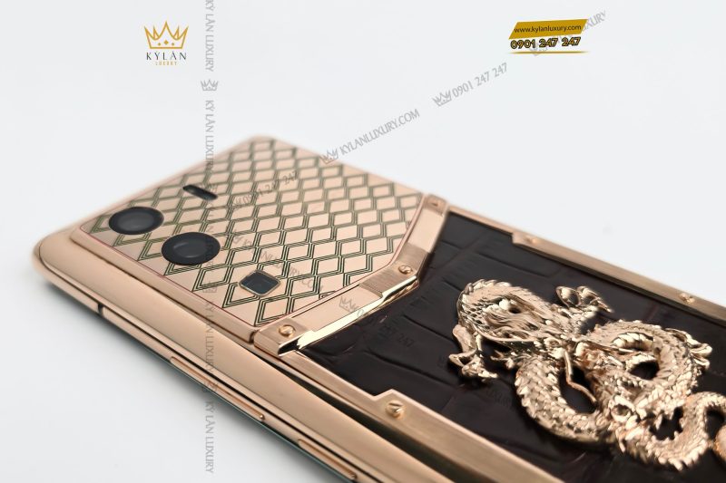 Kỳ Lân Luxury dien thoai Vertu MetaVertu custom 5 Điện thoại Vertu MetaVertu custom rồng vàng phú quý