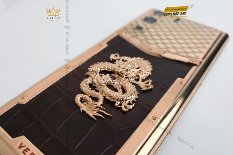 Kỳ Lân Luxury dien thoai Vertu MetaVertu custom 8 Điện thoại Vertu MetaVertu custom rồng vàng phú quý