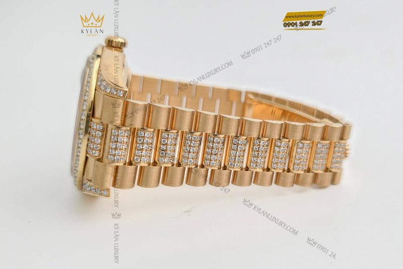 Kỳ Lân Luxury dong ho Rolex Day Date 228238 custom kim cuong 11 Đồng hồ Rolex Day-Date 228238 custom kim cương