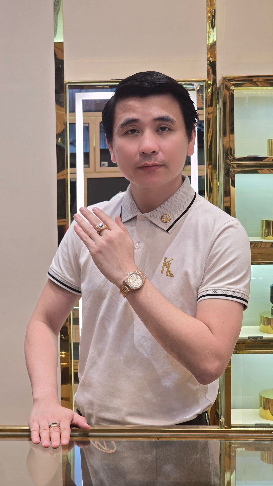 Kỳ Lân Luxury dong ho Rolex Day Date 36 128345RBR mat thien thach 14 Đồng hồ Rolex Day-Date 36 128345RBR mặt thiên thạch