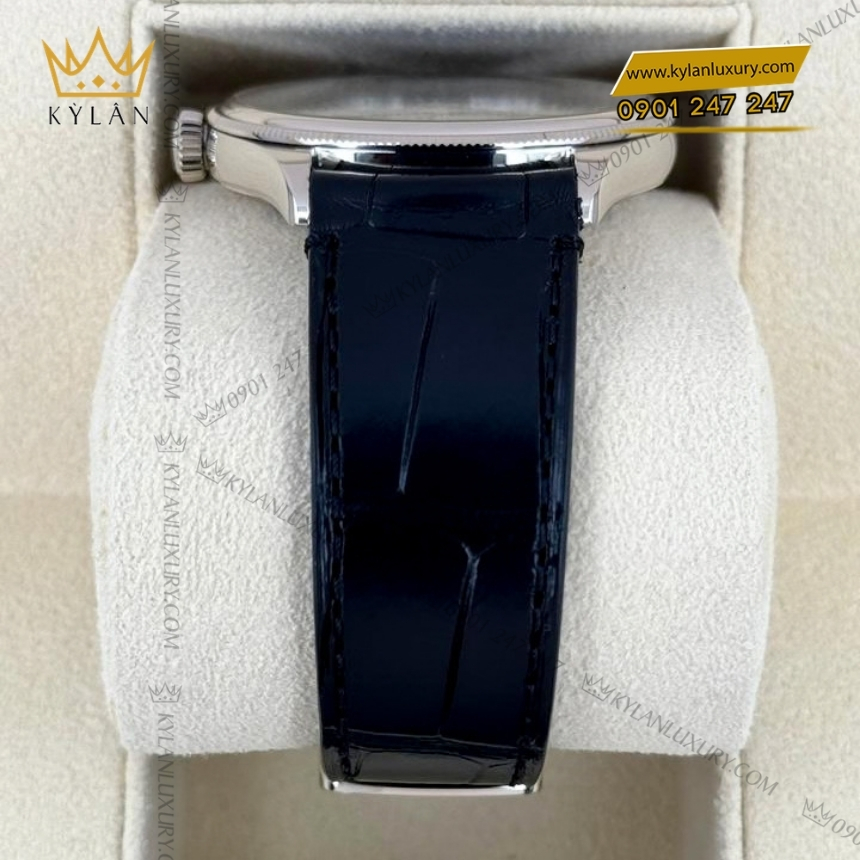 Kỳ Lân Luxury dong ho rolex perpetual 1908 m52509 0002 6 2 Đồng hồ Rolex 1908 vàng trắng mặt số đen 52509-0002